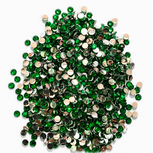 Kundan Stone Round Shape Smooth base Size 5mm 25g