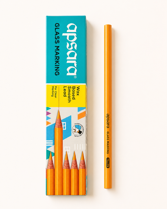 Apsara glass marking pencil  1 Box (10 Nos of Pieces)