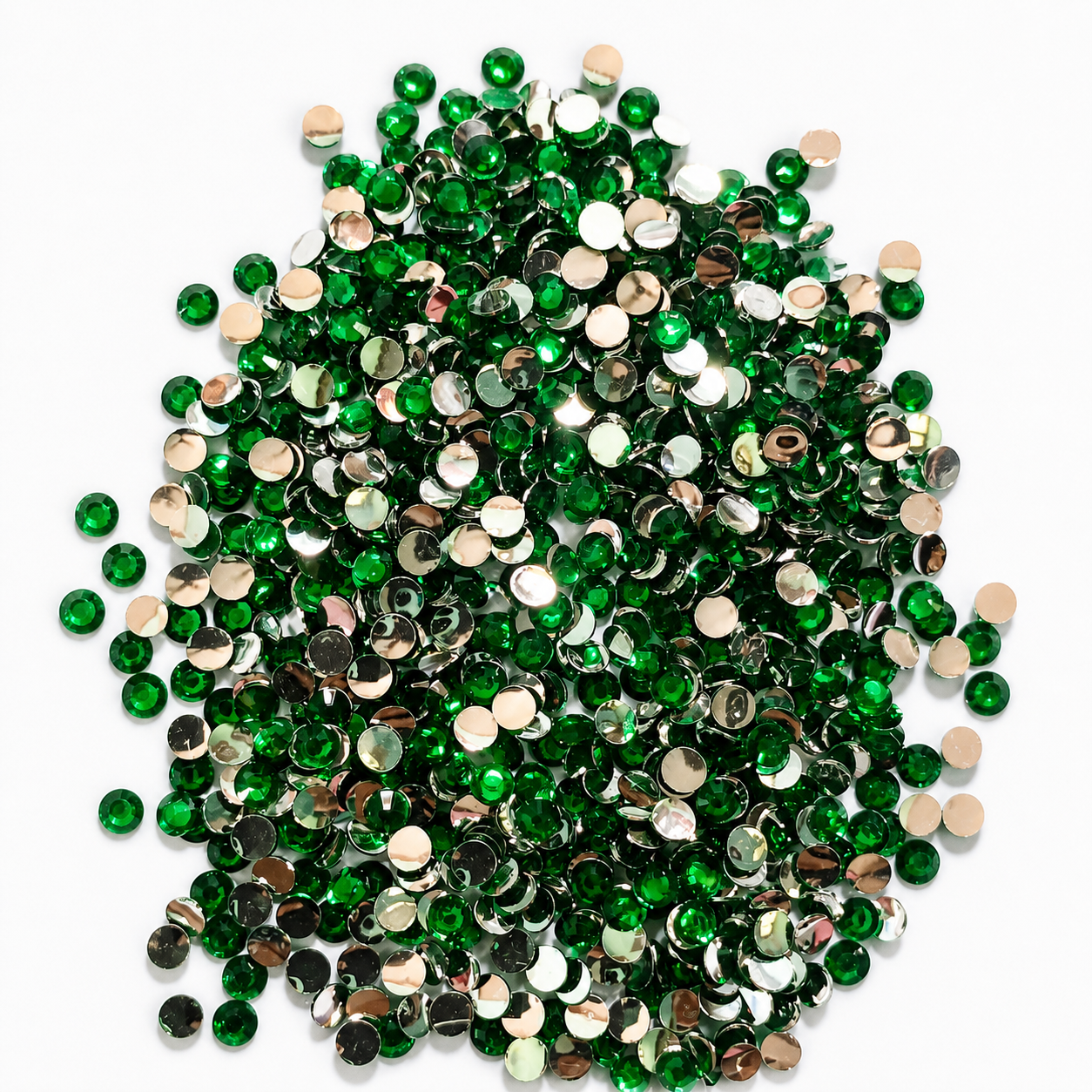 Kundan Stone Round Shape Smooth base Size 5mm 25g