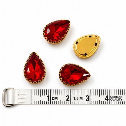 Rhinestone Crystal Beads Aari Stones - Drop Shape (15MM)