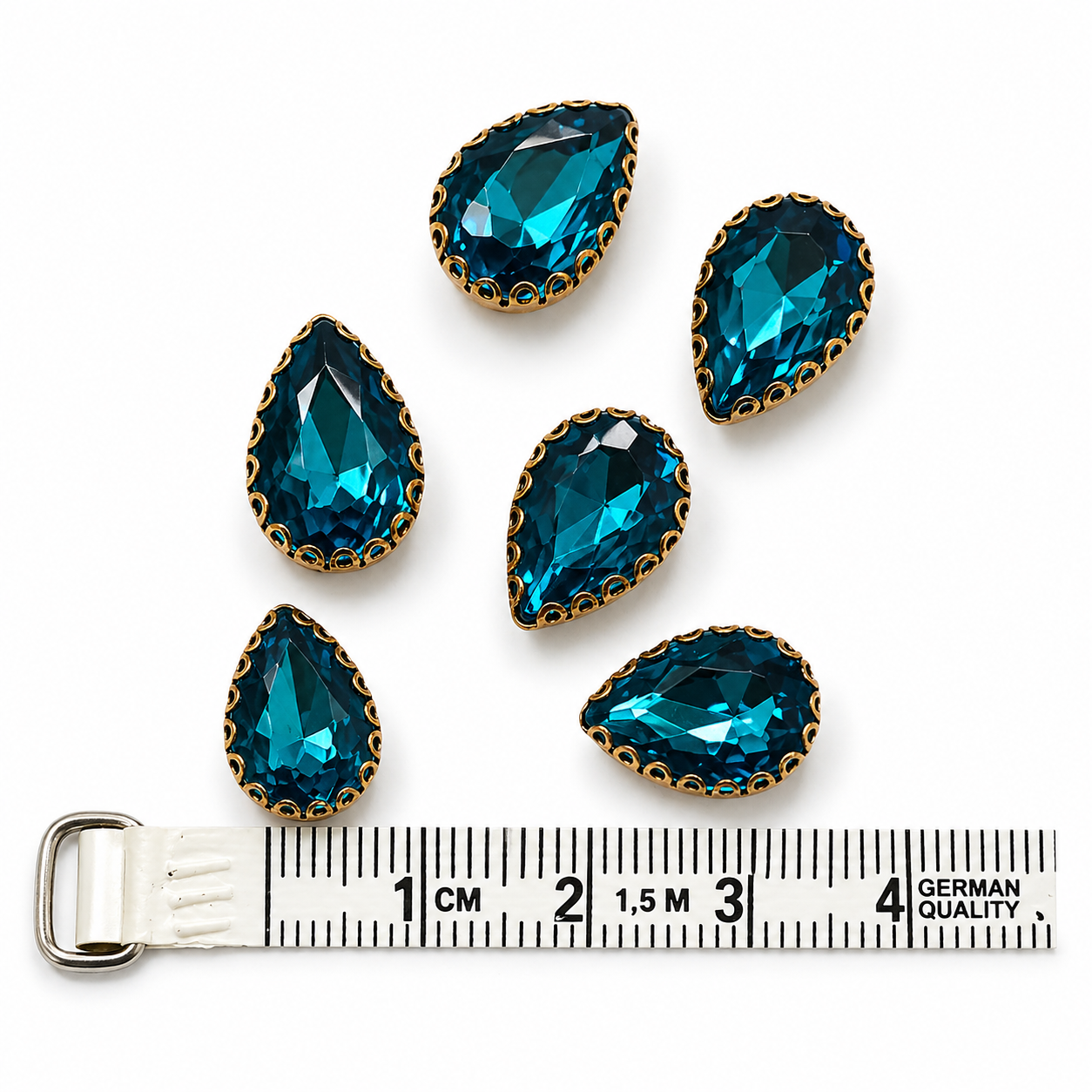 Rhinestone Crystal Beads Aari Stones - Drop Shape (15MM)