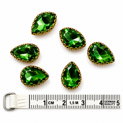 Rhinestone Crystal Beads Aari Stones - Drop Shape (15MM)