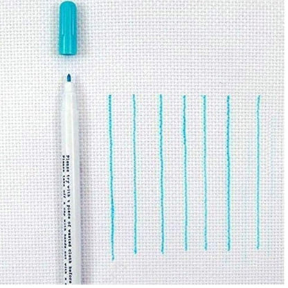 Water Erasable Pen Fine For Temporary Marking On Fabrics Or Cloths Pack Of 2, Blue