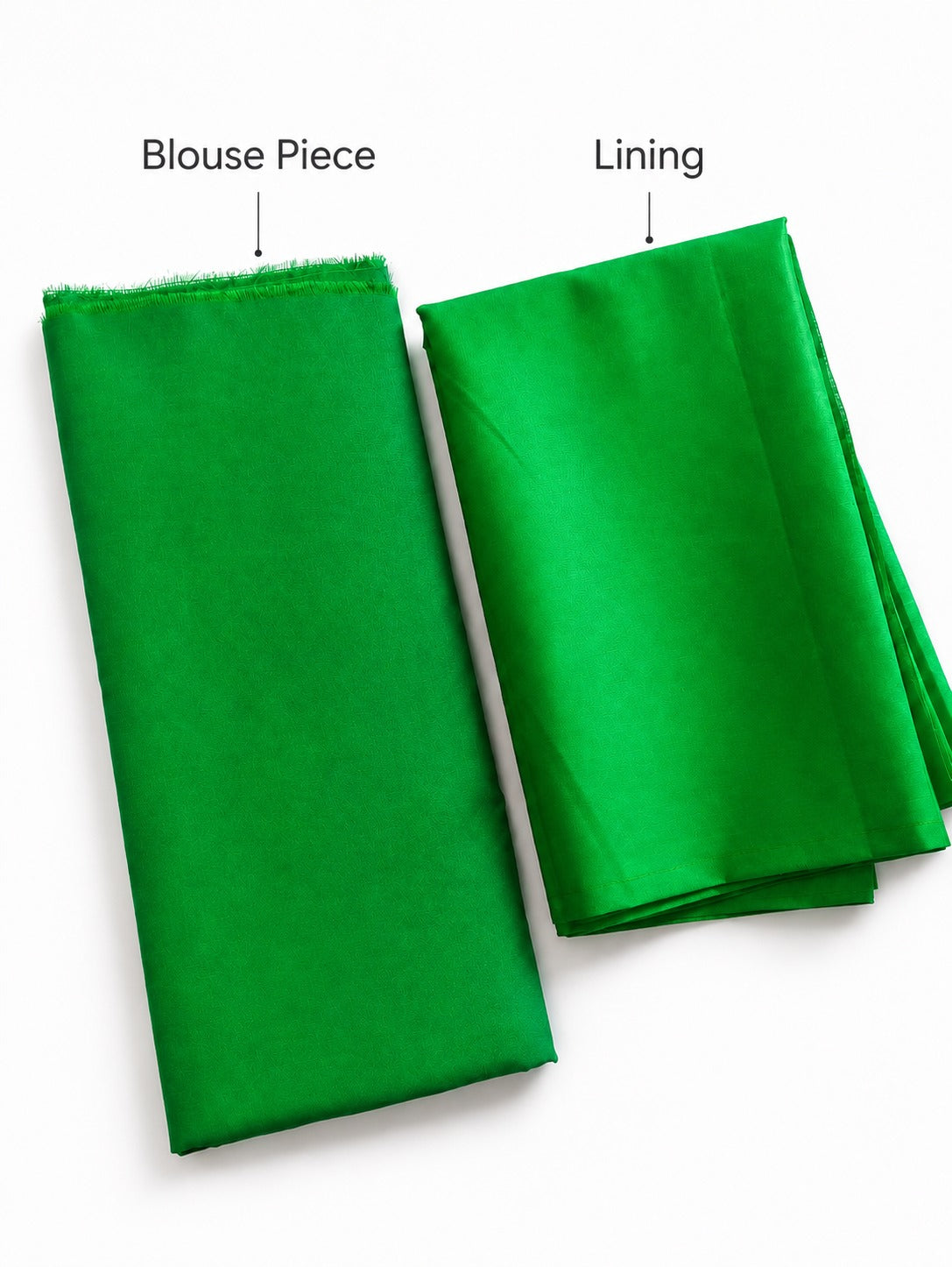 Silk Cotton blouse material (unstitched) one meter (1 meter) with blouse Lining cloth one meter (1 meter) - 1 Set. Perfect for Blouse size : "S" and "M"