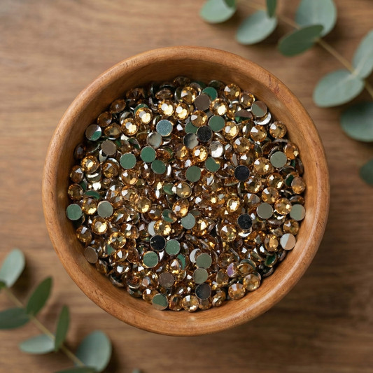 Kundan stone (round shaped) 25gms